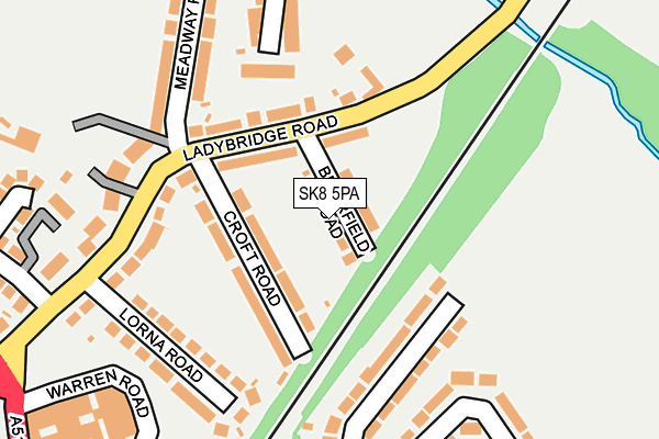 SK8 5PA map - OS OpenMap – Local (Ordnance Survey)