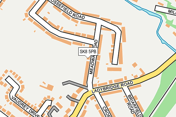 SK8 5PB map - OS OpenMap – Local (Ordnance Survey)