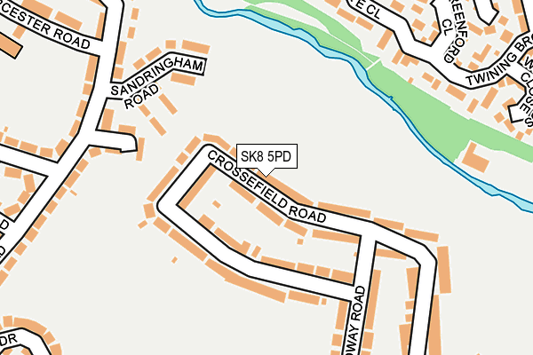 SK8 5PD map - OS OpenMap – Local (Ordnance Survey)