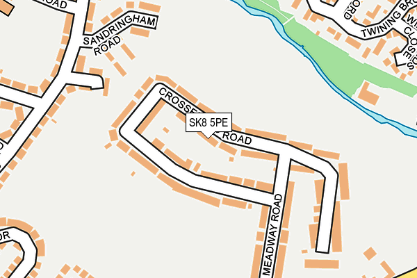 SK8 5PE map - OS OpenMap – Local (Ordnance Survey)