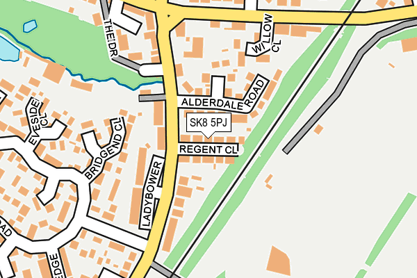 SK8 5PJ map - OS OpenMap – Local (Ordnance Survey)