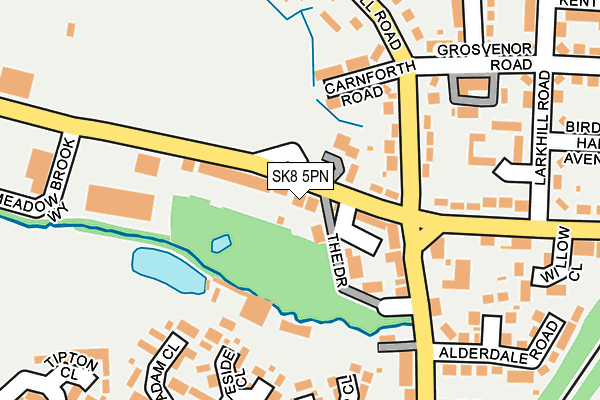 SK8 5PN map - OS OpenMap – Local (Ordnance Survey)