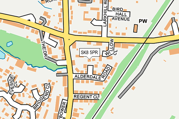 SK8 5PR map - OS OpenMap – Local (Ordnance Survey)