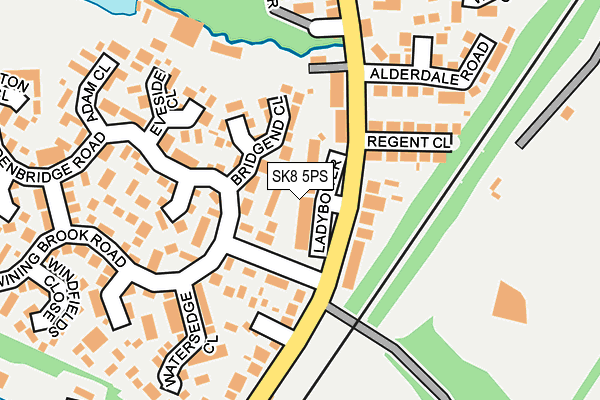 SK8 5PS map - OS OpenMap – Local (Ordnance Survey)