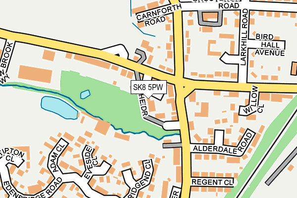 SK8 5PW map - OS OpenMap – Local (Ordnance Survey)