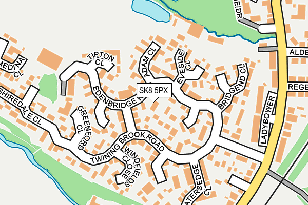 SK8 5PX map - OS OpenMap – Local (Ordnance Survey)