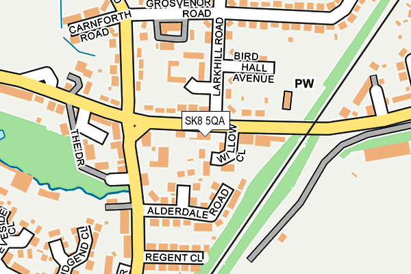 SK8 5QA map - OS OpenMap – Local (Ordnance Survey)