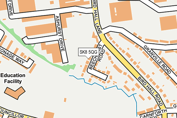 SK8 5QG map - OS OpenMap – Local (Ordnance Survey)