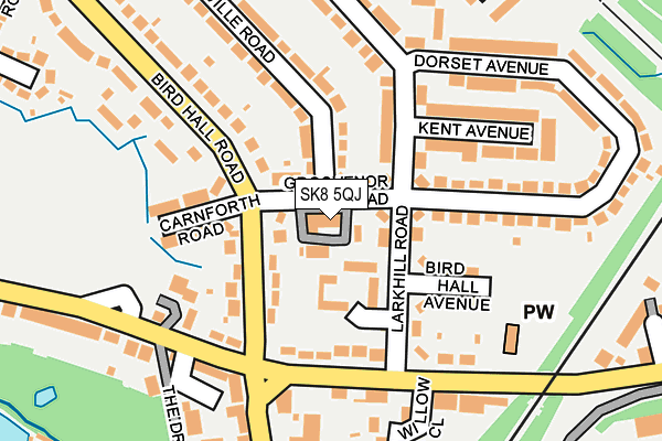 SK8 5QJ map - OS OpenMap – Local (Ordnance Survey)