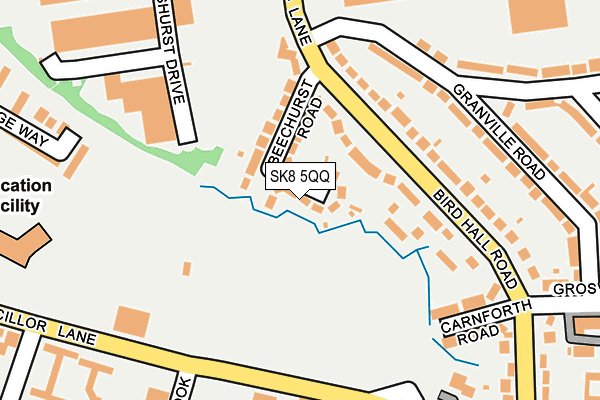 SK8 5QQ map - OS OpenMap – Local (Ordnance Survey)