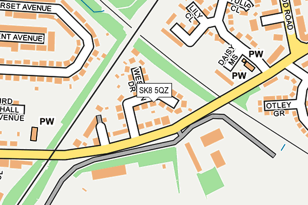 SK8 5QZ map - OS OpenMap – Local (Ordnance Survey)