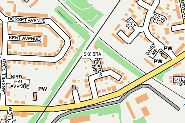 SK8 5RA map - OS OpenMap – Local (Ordnance Survey)