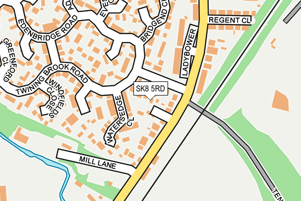 SK8 5RD map - OS OpenMap – Local (Ordnance Survey)