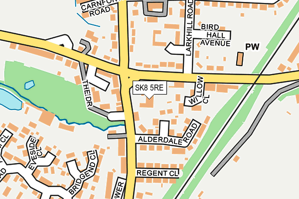 SK8 5RE map - OS OpenMap – Local (Ordnance Survey)