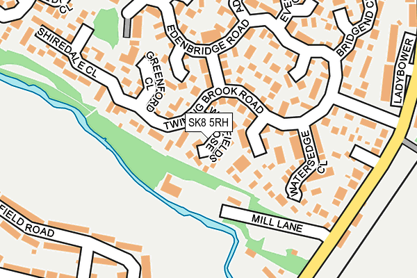 SK8 5RH map - OS OpenMap – Local (Ordnance Survey)