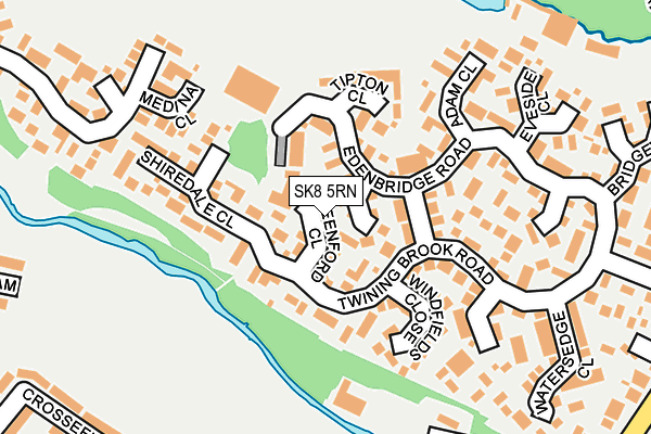 SK8 5RN map - OS OpenMap – Local (Ordnance Survey)