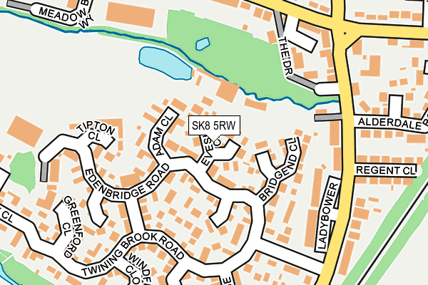 SK8 5RW map - OS OpenMap – Local (Ordnance Survey)