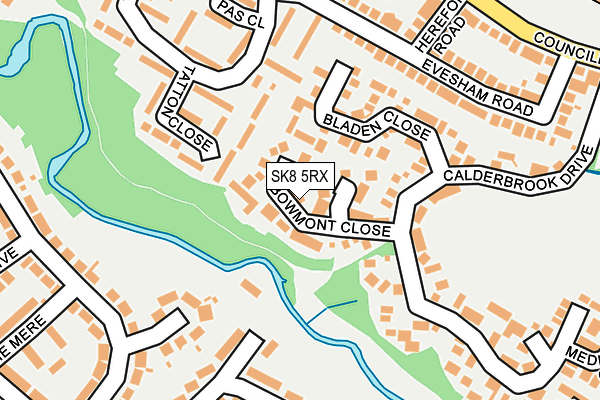 SK8 5RX map - OS OpenMap – Local (Ordnance Survey)