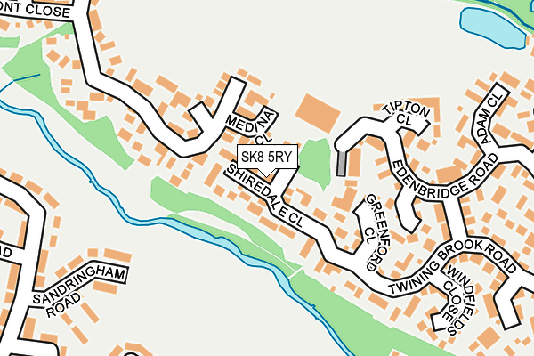 SK8 5RY map - OS OpenMap – Local (Ordnance Survey)