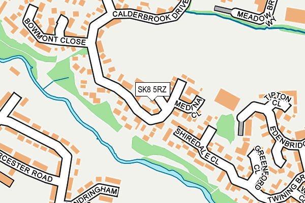 SK8 5RZ map - OS OpenMap – Local (Ordnance Survey)