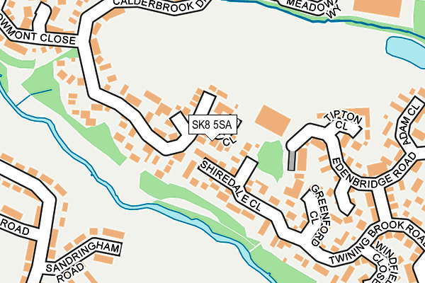 SK8 5SA map - OS OpenMap – Local (Ordnance Survey)