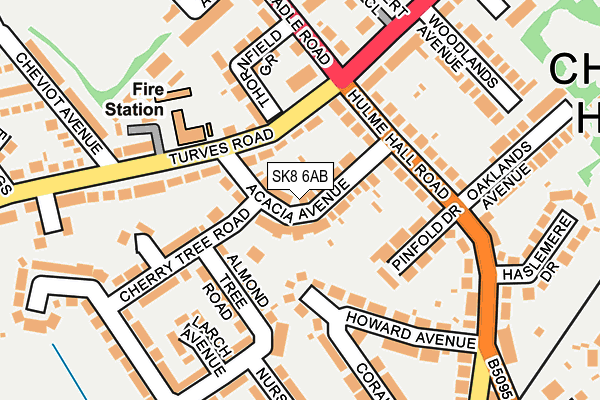 SK8 6AB map - OS OpenMap – Local (Ordnance Survey)