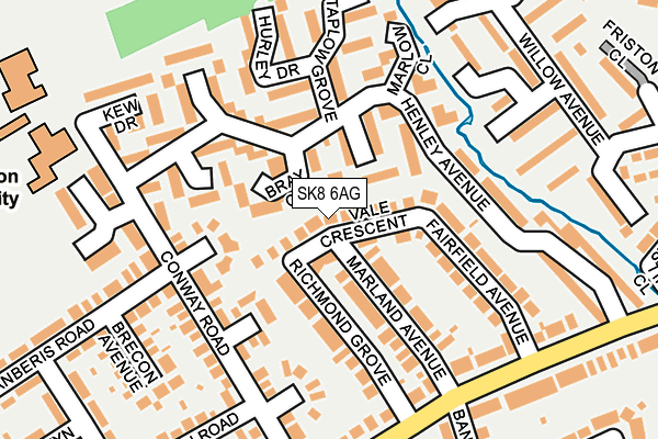 SK8 6AG map - OS OpenMap – Local (Ordnance Survey)