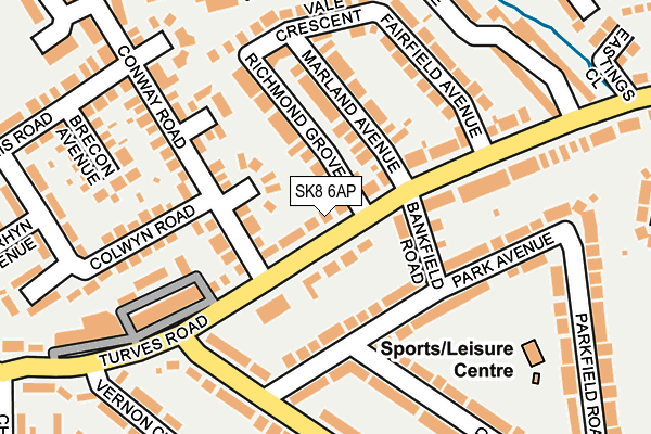 SK8 6AP map - OS OpenMap – Local (Ordnance Survey)