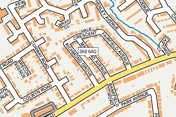 SK8 6AQ map - OS OpenMap – Local (Ordnance Survey)