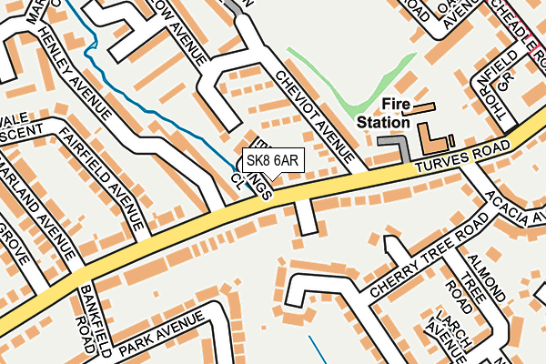 SK8 6AR map - OS OpenMap – Local (Ordnance Survey)