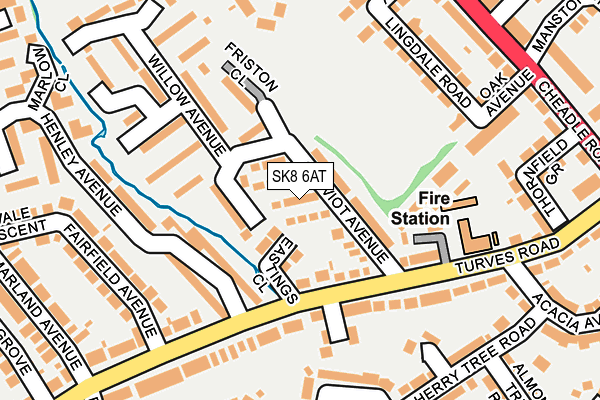 SK8 6AT map - OS OpenMap – Local (Ordnance Survey)