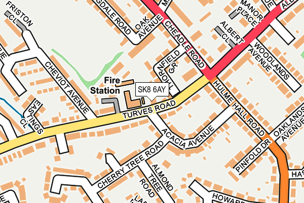 SK8 6AY map - OS OpenMap – Local (Ordnance Survey)