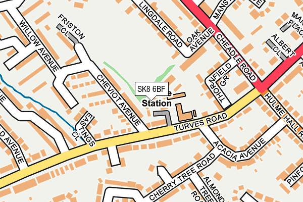 SK8 6BF map - OS OpenMap – Local (Ordnance Survey)