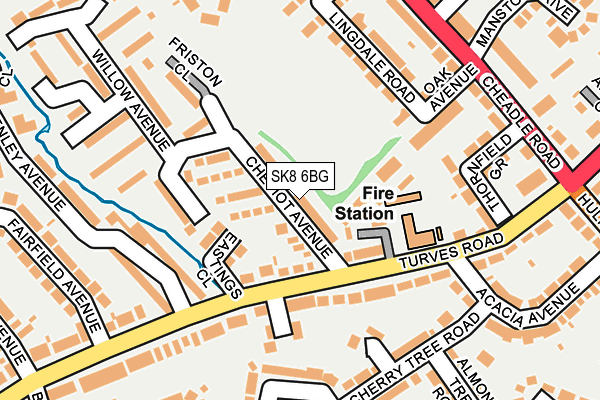 SK8 6BG map - OS OpenMap – Local (Ordnance Survey)