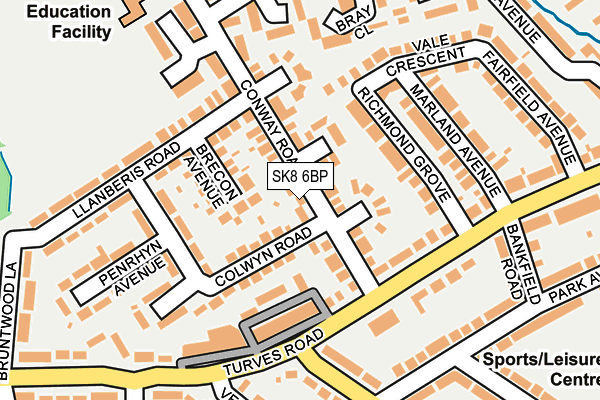 SK8 6BP map - OS OpenMap – Local (Ordnance Survey)