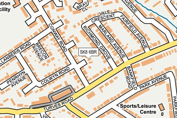 SK8 6BR map - OS OpenMap – Local (Ordnance Survey)