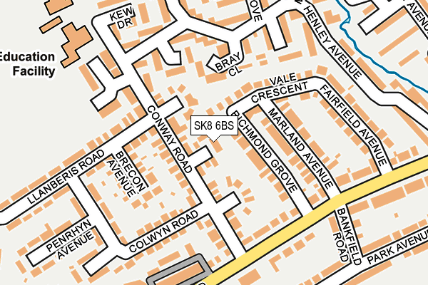 SK8 6BS map - OS OpenMap – Local (Ordnance Survey)