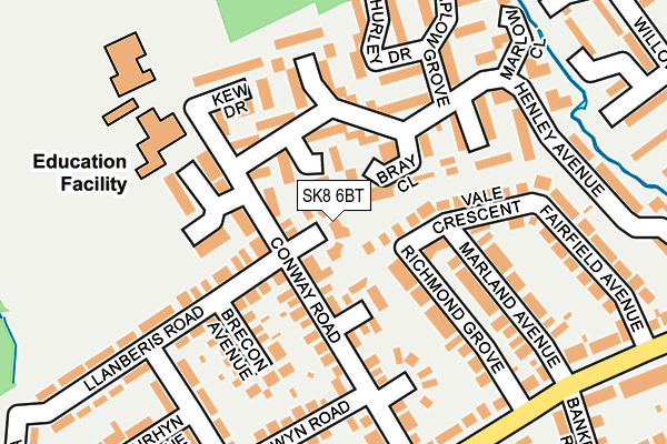 SK8 6BT map - OS OpenMap – Local (Ordnance Survey)