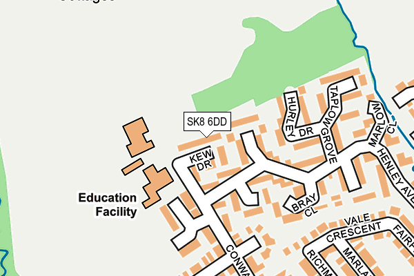 SK8 6DD map - OS OpenMap – Local (Ordnance Survey)