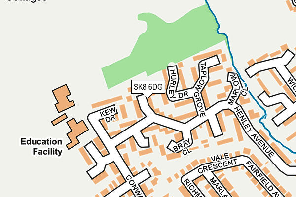 SK8 6DG map - OS OpenMap – Local (Ordnance Survey)