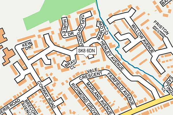 SK8 6DN map - OS OpenMap – Local (Ordnance Survey)