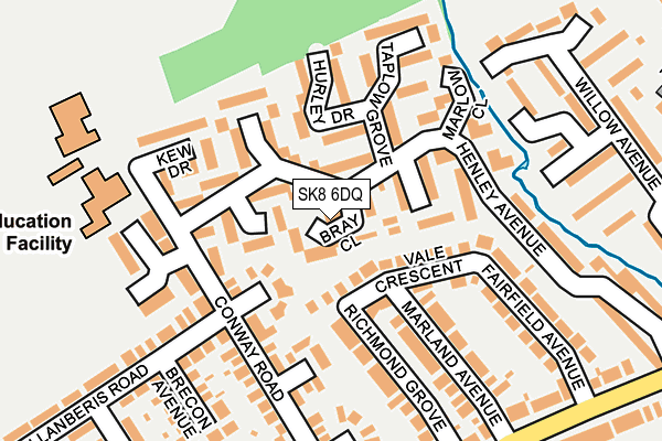 SK8 6DQ map - OS OpenMap – Local (Ordnance Survey)