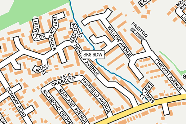 SK8 6DW map - OS OpenMap – Local (Ordnance Survey)