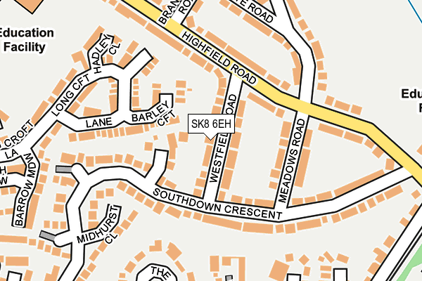 SK8 6EH map - OS OpenMap – Local (Ordnance Survey)