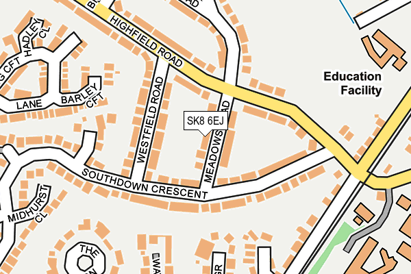 SK8 6EJ map - OS OpenMap – Local (Ordnance Survey)