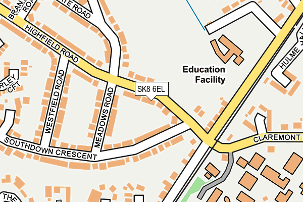 SK8 6EL map - OS OpenMap – Local (Ordnance Survey)