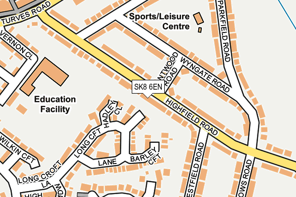 SK8 6EN map - OS OpenMap – Local (Ordnance Survey)