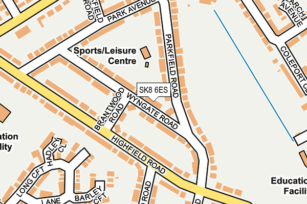 SK8 6ES map - OS OpenMap – Local (Ordnance Survey)