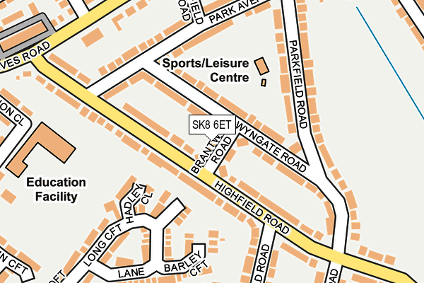 SK8 6ET map - OS OpenMap – Local (Ordnance Survey)