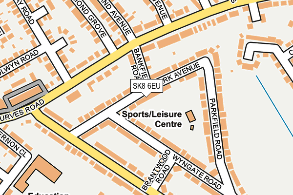 SK8 6EU map - OS OpenMap – Local (Ordnance Survey)